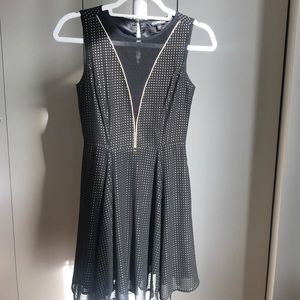 Black and gold dress
